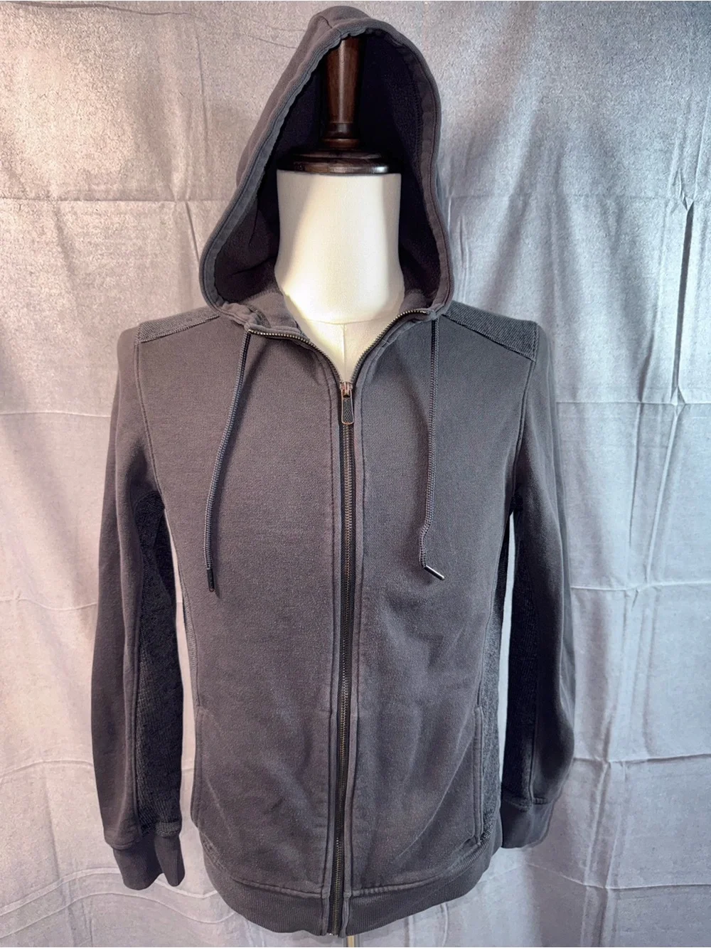 1362-Apt. 9 Women's Charcoal Zip-Up Hoodie